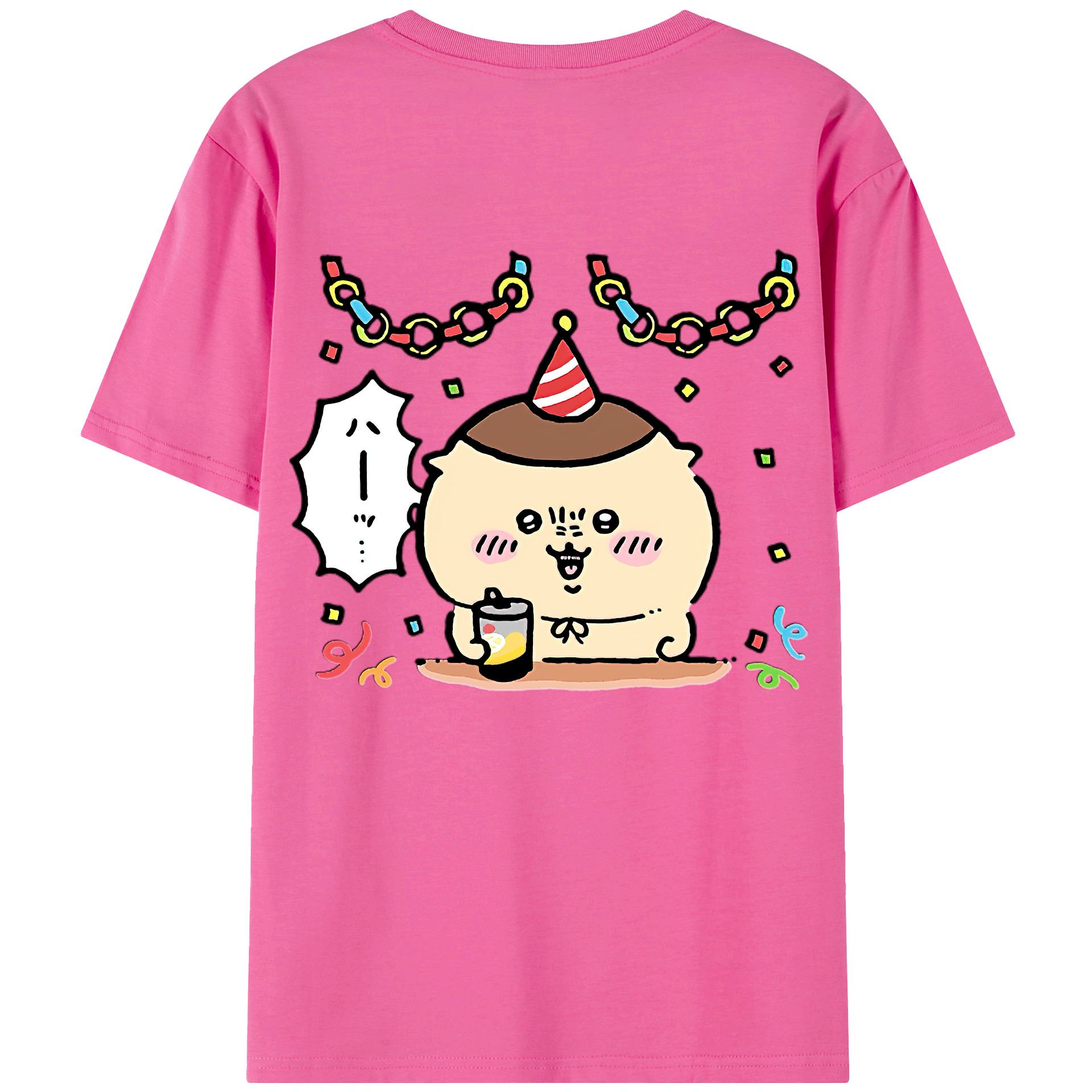（画像用） ちいかわ くりまんじゅう Chii-kawa kuri manjū レディース半袖Tシャツ(バックプリント)